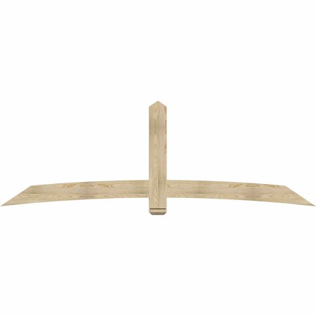 Ekena Millwork Bellingham Rough Sawn Timber Gable Bracket, Douglas Fir, 108"W x 36"H x 2"D x 6"F, 8/12 Pitch GBW108X36X0206BEL00RDF